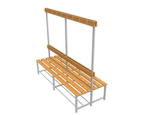 LOCKER ROOM BENCH Model K2 L=2000 mm H=1790 mm DOUBLE