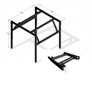 Folding table stand